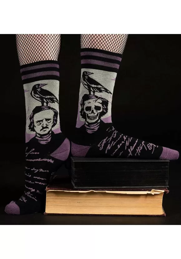 Cheap FootClothes Poe The Raven Socks