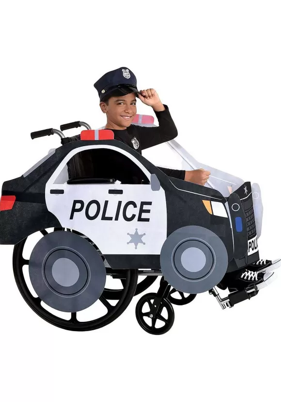 Online Amscan Police Car On Patrol Adaptive Wheelchair Cover Costume