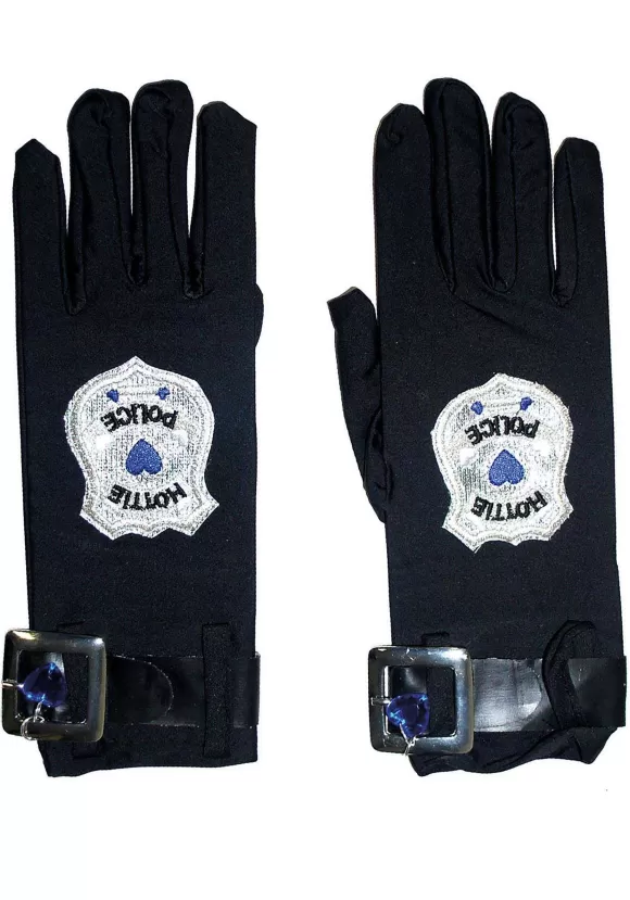 Outlet Funny Fashions Police Costume Gloves For Women