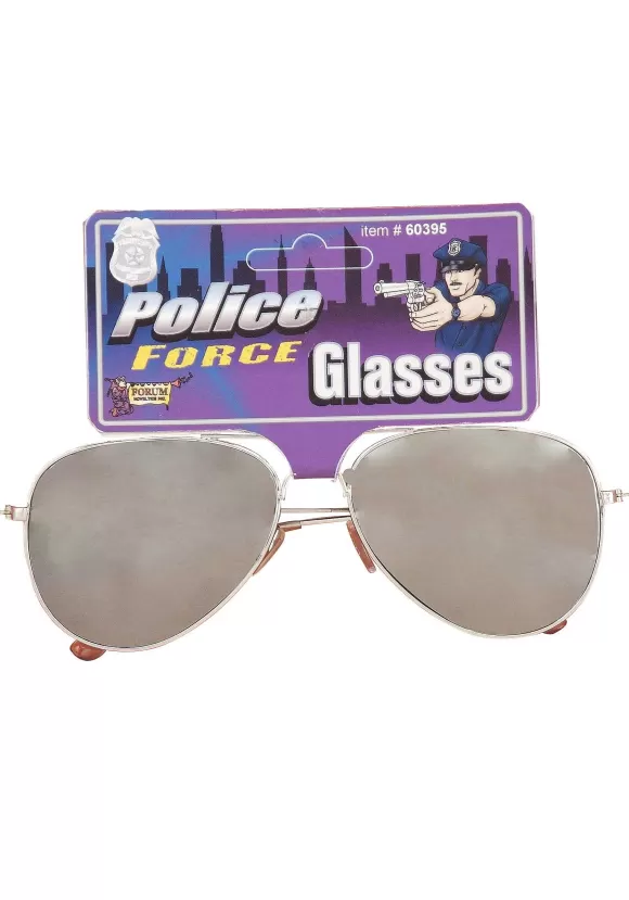 Best Forum Novelties, Inc Police Force Mirrored Sunglasses