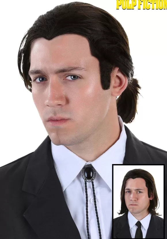 Fashion FUN Costumes Pulp Fiction Vincent Vega Wig And Bolo Tie Set