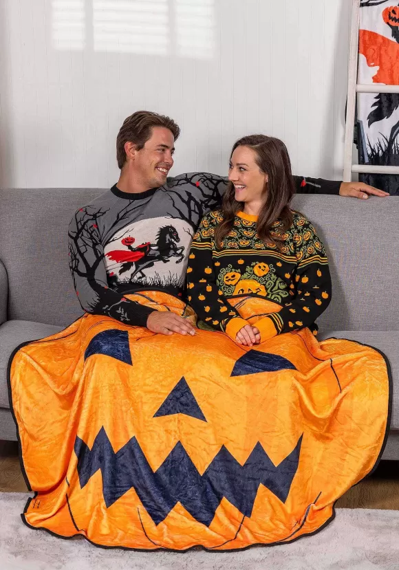 Sale FUN Costumes Pumpkin Shaped Throw Blanket