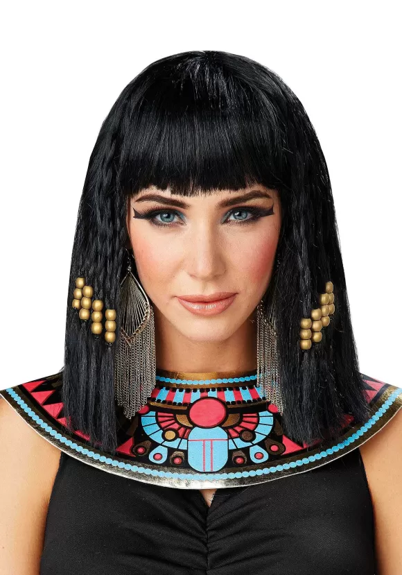 Best Sale FUN Costumes Queen Cleopatra Black Wig For Women