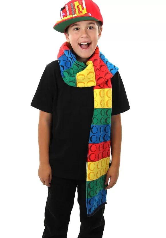 Best Sale FUN Costumes Rainbow Bricky Blocks Knit Scarf