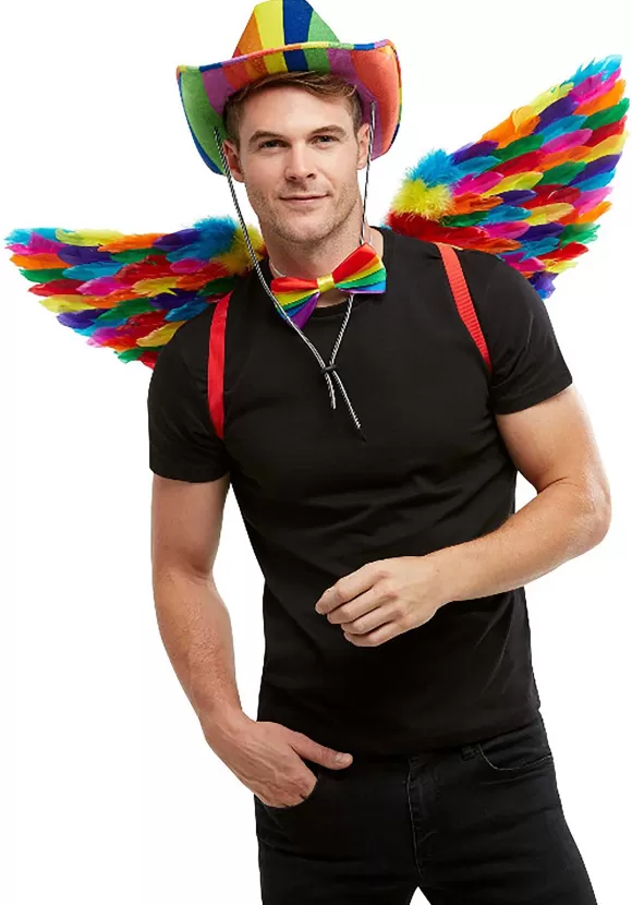 Hot Smiffys Rainbow Wings For Adults