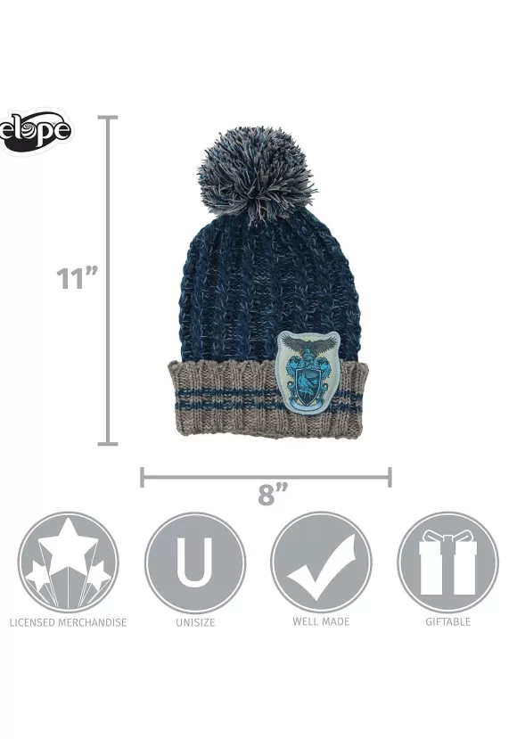 Online FUN Costumes Ravenclaw Heathered Warm Pom Beanie