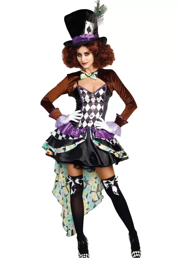 Outlet Dreamgirl Raving Mad Hatter Women'S Costume