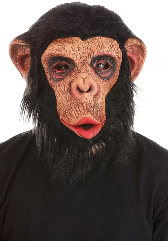 Best Sale FUN Costumes Realistic Chimpanzee Costume Mask For Adults