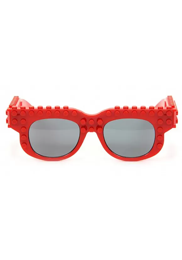 Hot FUN Costumes Red Bricky Blocks Glasses