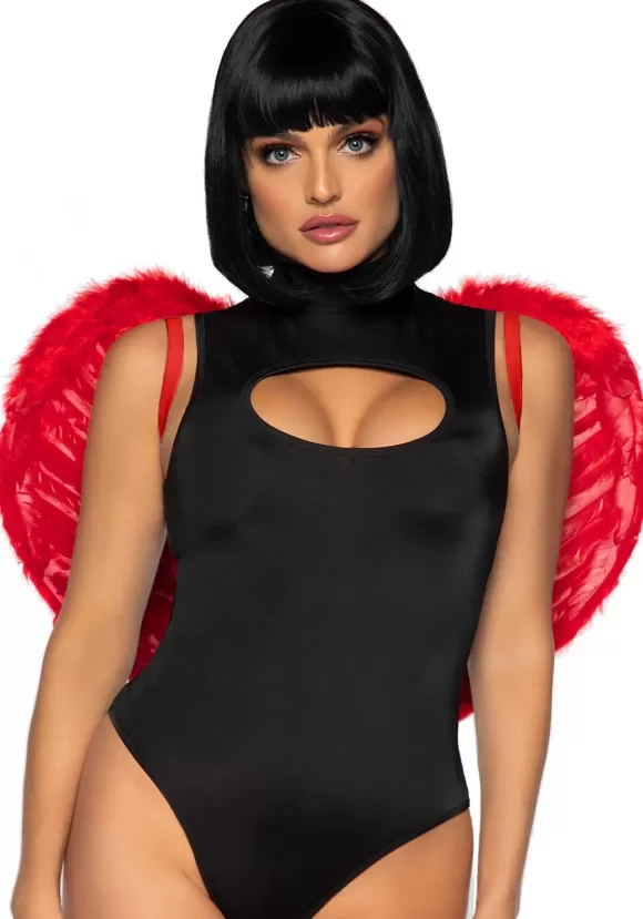 Cheap Leg Avenue Red Marabou Trimmed Feather Wings