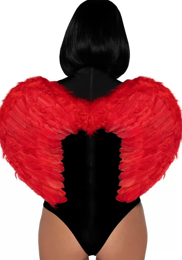 Cheap Leg Avenue Red Marabou Trimmed Feather Wings