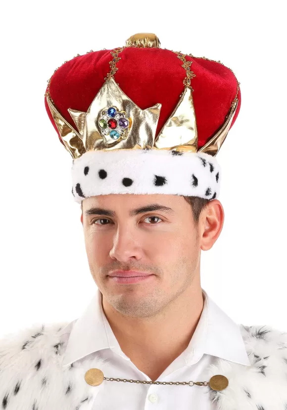 Discount FUN Costumes Red Royal King Hat