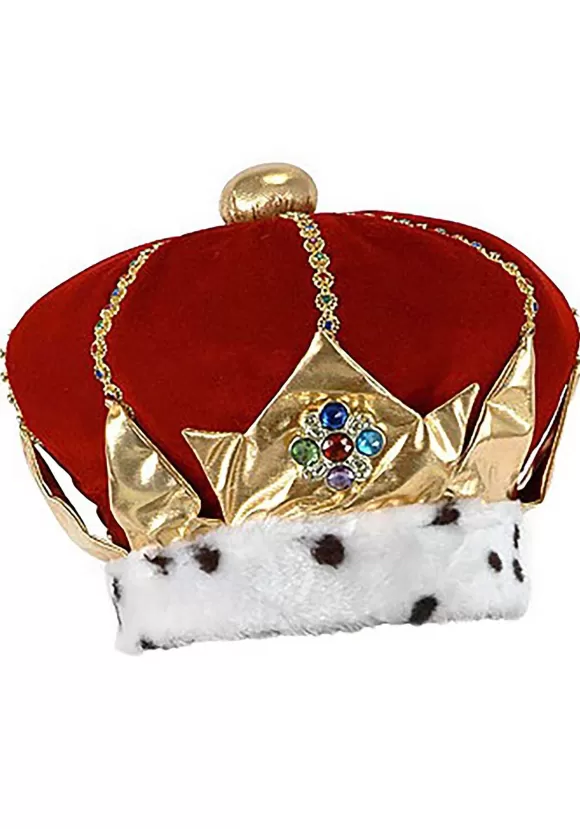 Discount FUN Costumes Red Royal King Hat