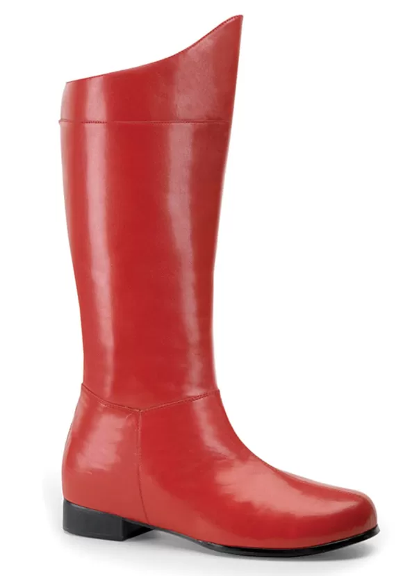 Online Ellie Red Superhero Costume Boots For Kids