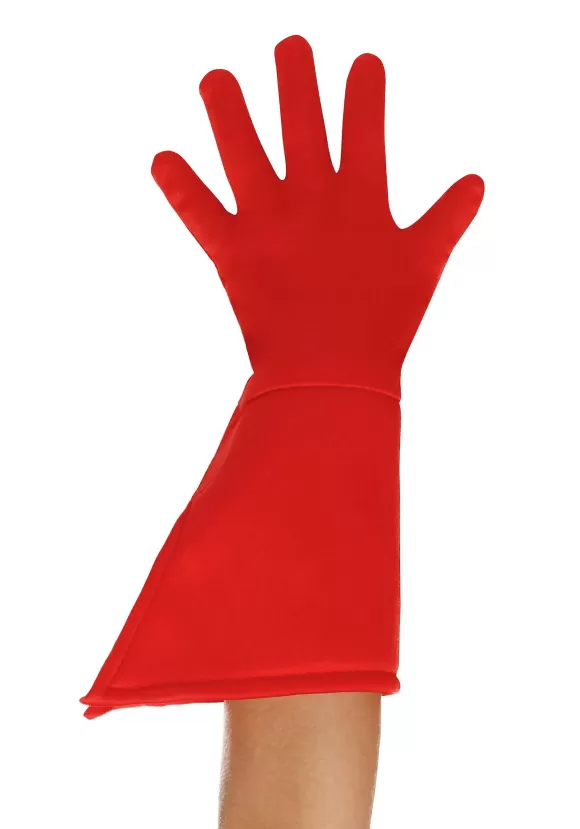 Best Sale FUN Costumes Red Superhero Gloves For Kids