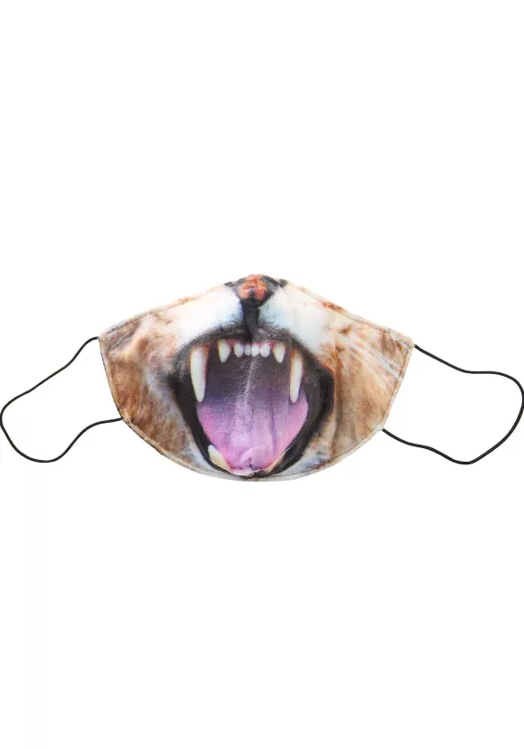 Best Sale FUN Costumes Roaring Lion Sublimated Face Mask For Adults