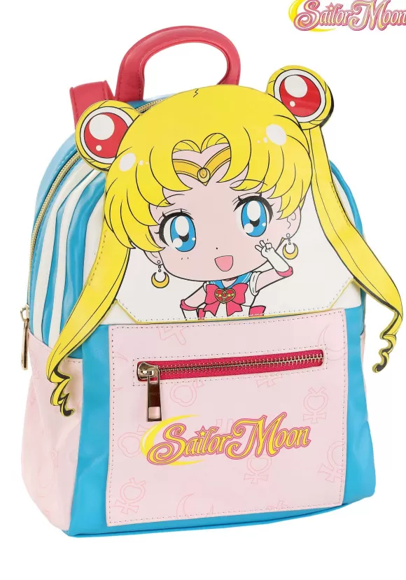 Shop FUN Costumes Sailor Moon Chibi Face Pink & Blue Backpack