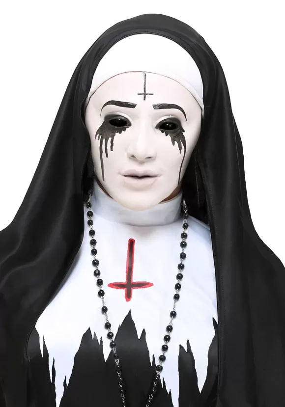 Best Sale FUN Costumes Scary Nun Mask