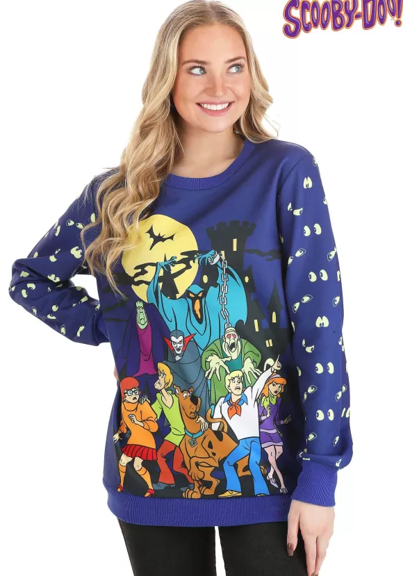 Flash Sale FUN Wear Scooby-Doo Glow-In-The-Dark Halloween Sweatshirt For Adults