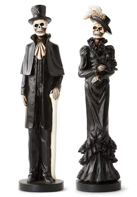 Sale K&K Interiors Set Of Two Decorative Skeleton Figurines