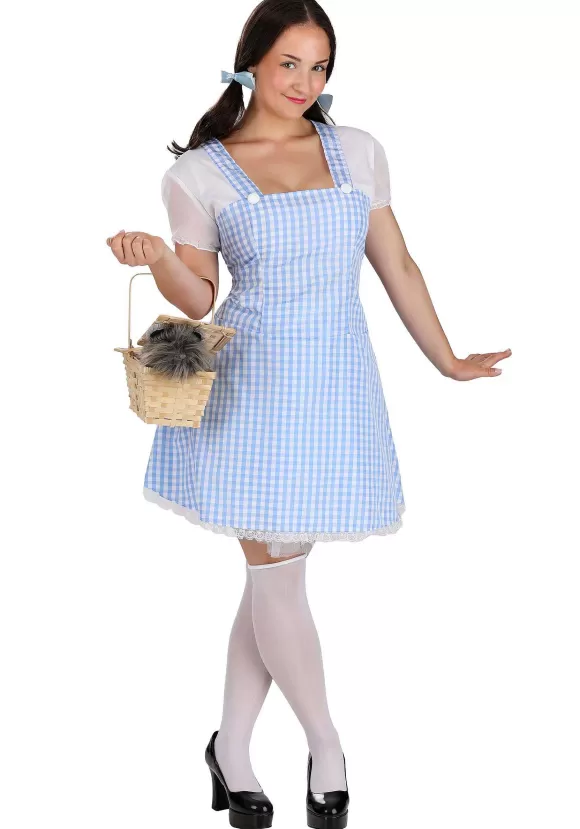 Flash Sale Dreamgirl Sexy Blue Gingham Costume Dress For Women