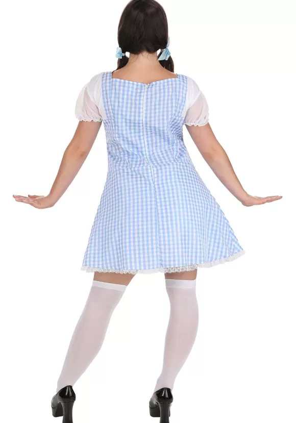 Flash Sale Dreamgirl Sexy Blue Gingham Costume Dress For Women