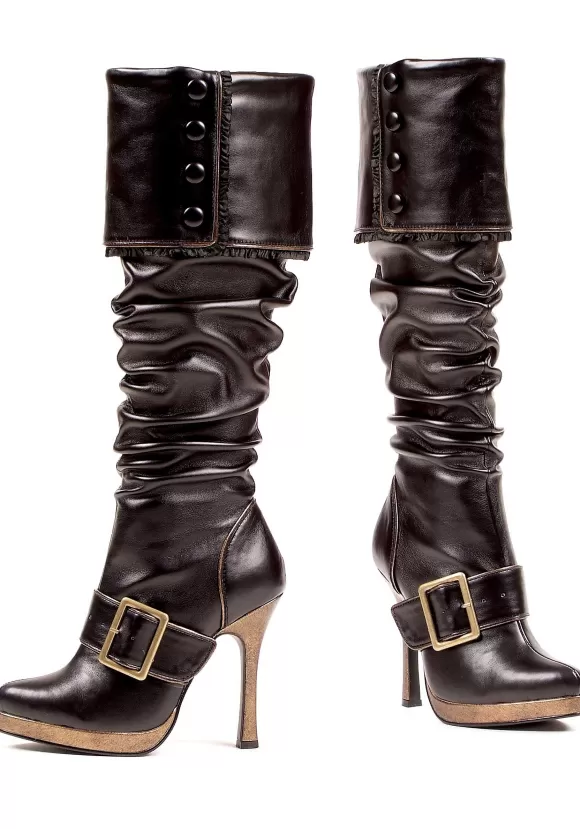 Flash Sale Ellie Sexy Buckle Pirate Boots