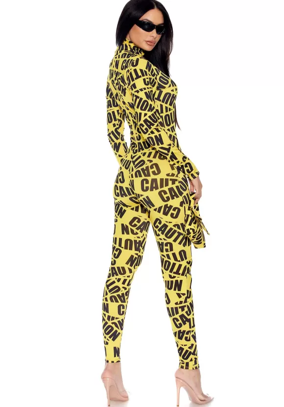 Sale Forplay Sexy Caution Tape Costume For Women