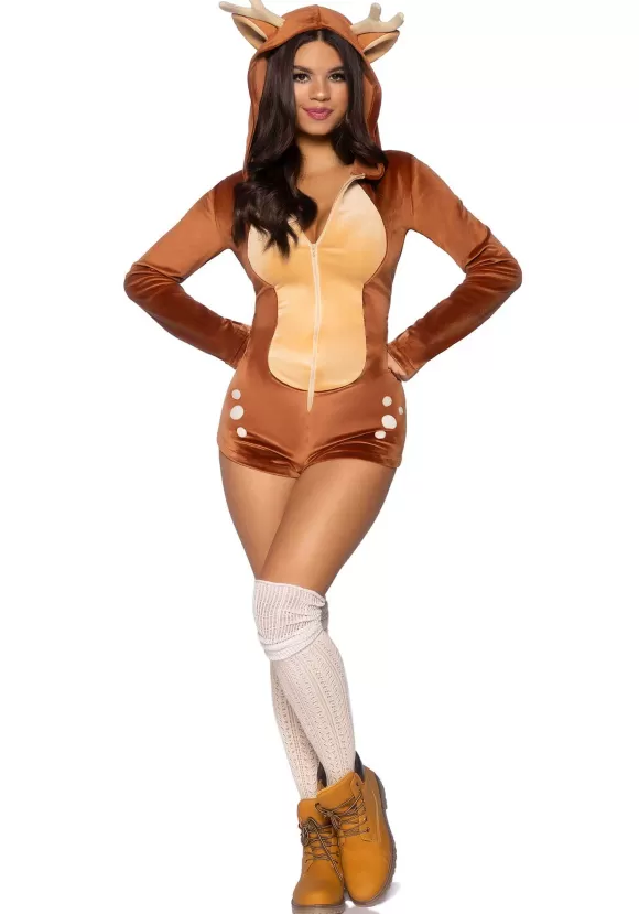 Store Leg Avenue Sexy Plush Fawn Romper Costume For Women