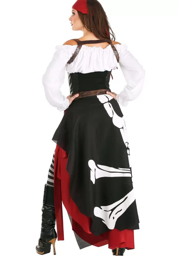 Best FUN Costumes Skeleton Flag Rogue Pirate Costume For Women