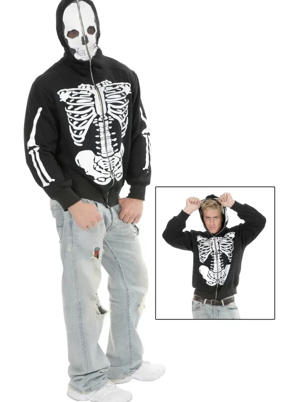 Shop Charades Skeleton Hooded Adult Sweatshirt