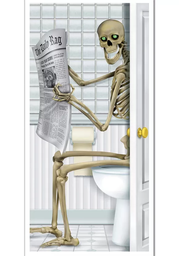 Best Beistle Skeleton Restroom Door Cover