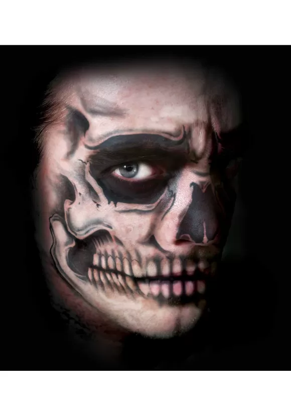 Discount Tinsley Transfers Skull Face Temporary Tattoo