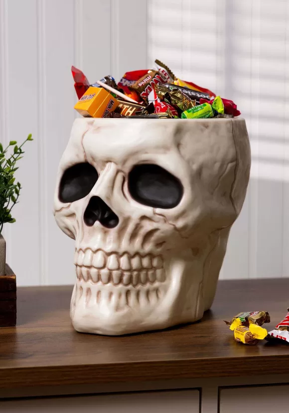 Fashion Seasons (HK) Ltd. Skull Halloween Candy Bowl Decoration