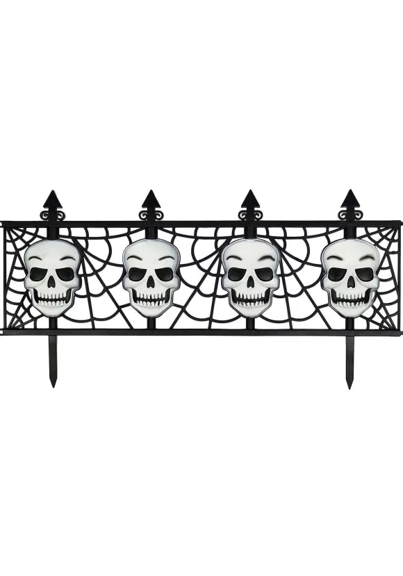 Clearance Amscan Skull Halloween Fence Decoration