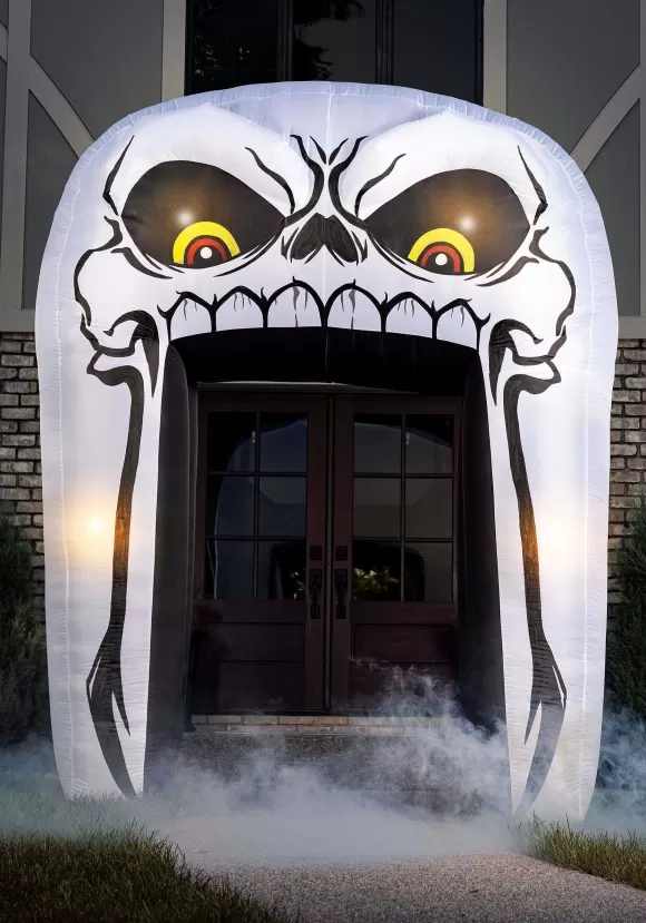 Sale FUN Costumes Skull Inflatable Archway Halloween Decoration