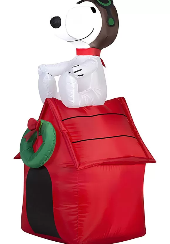 Best Sale J Marcus Snoopy On Doghouse Peanuts Inflatable