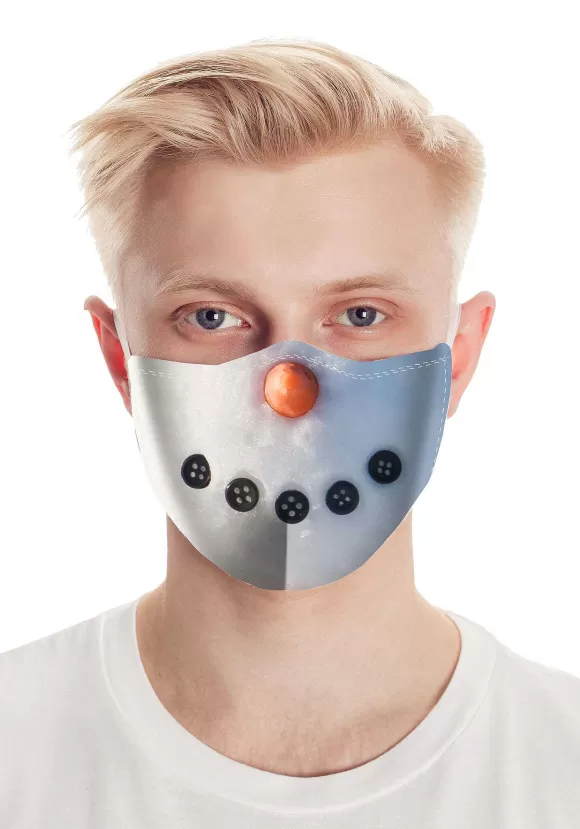 Shop Creative Apparel Snowman Face Mask