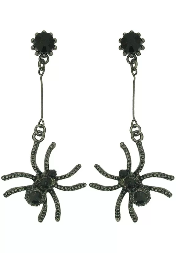 New Western Fashion Spider Rhinestone Earrings