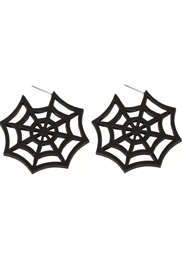 New Fame Spiderweb: Hoop Earrings