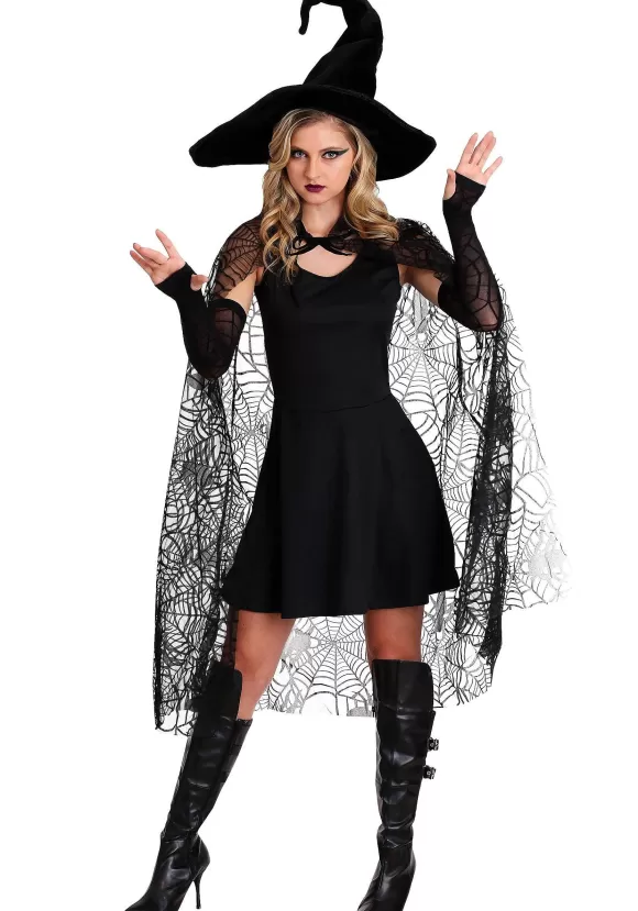 Store Underwraps Spiderweb Sheer Cape