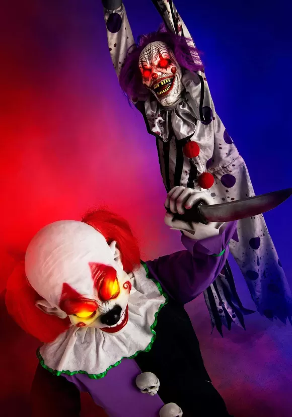 Best FUN Costumes Spine Shivering Shaking Clown Halloween Decoration