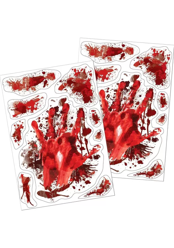 Sale Beistle Splattered Blood Window Decoration Clings