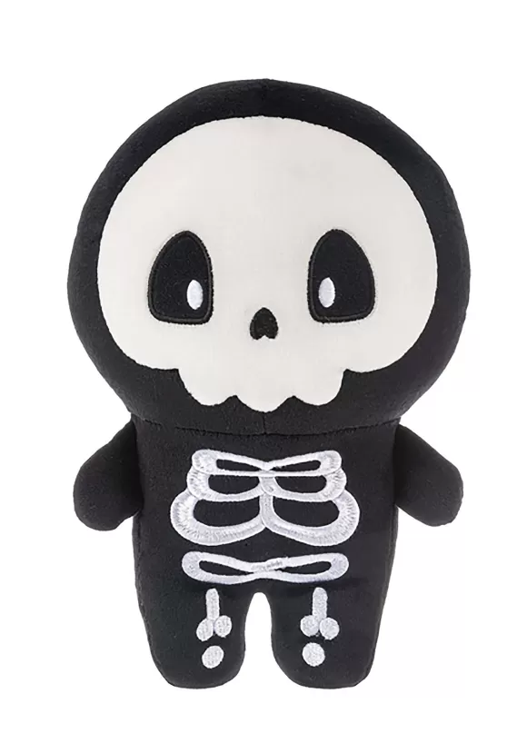 New Ganz Squishy Skully Skeleton Decorative Pillow Prop