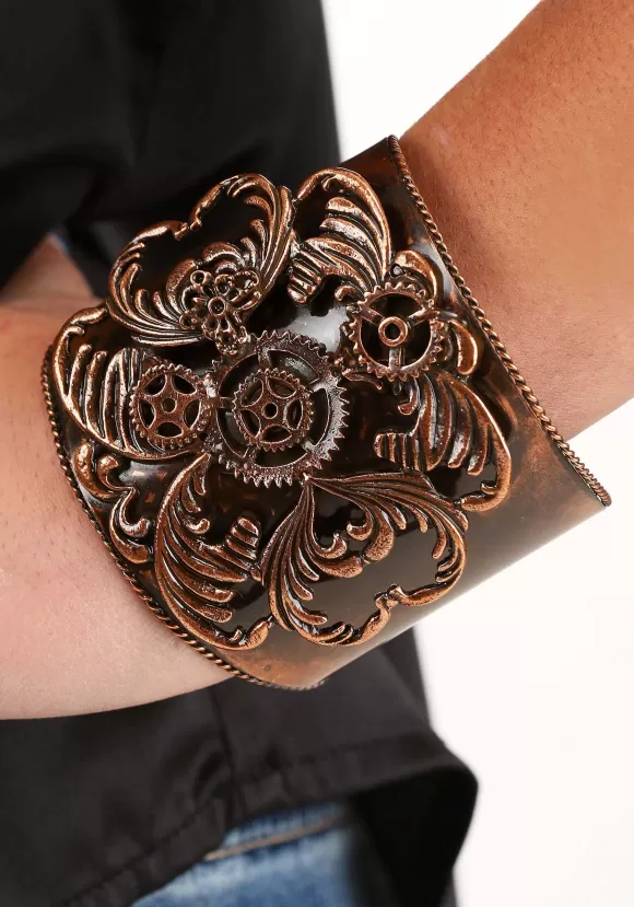 Clearance FUN Costumes Steampunk Cuff Antique Copper