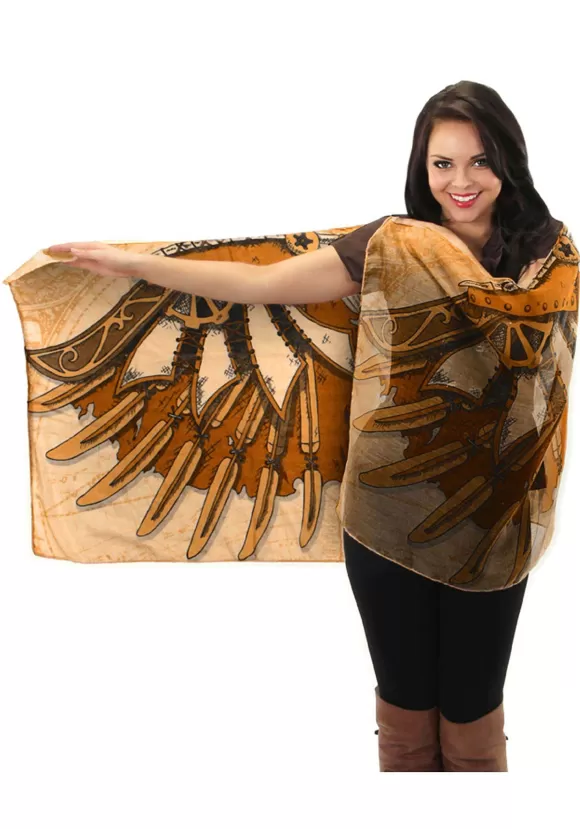 Store FUN Costumes Steampunk Wings Brown Lightweight Scarf