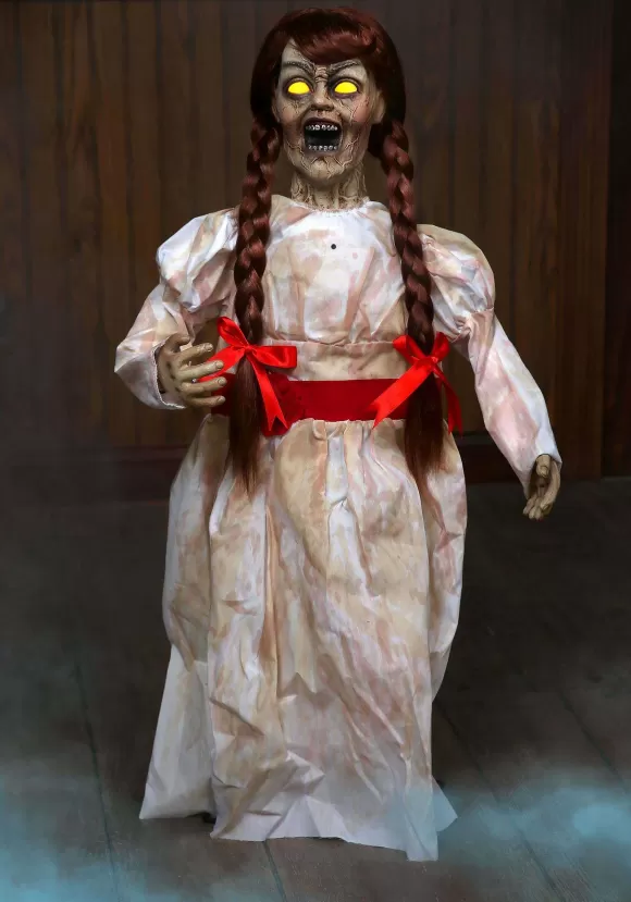 Clearance Morris Costumes Talking Haunted Girl Doll