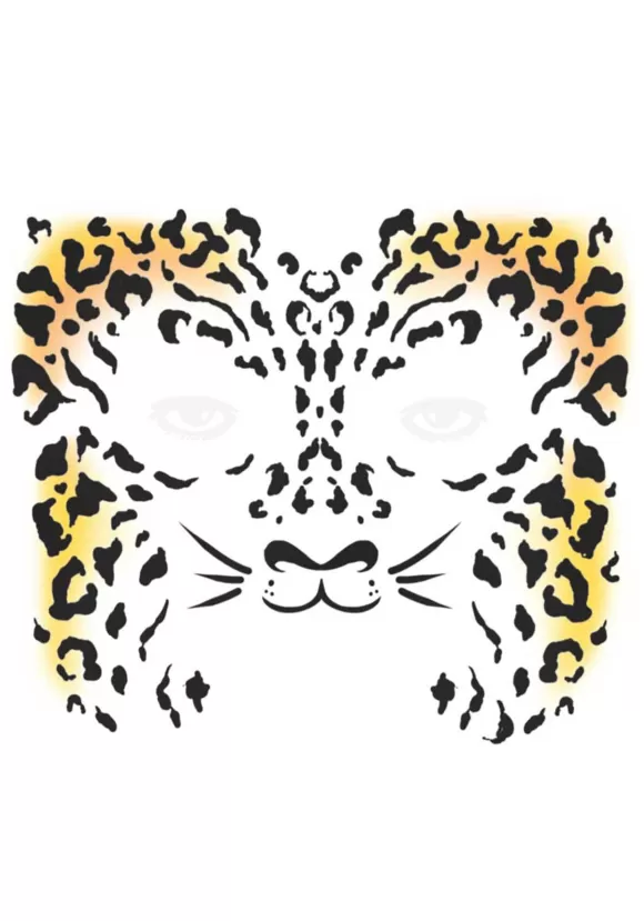 Discount Tinsley Transfers Temporary Cheetah Face Costume Tattoo