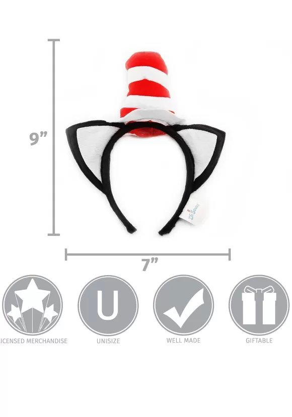 Discount FUN Costumes The Cat In The Hat Economy Black Costume Headband