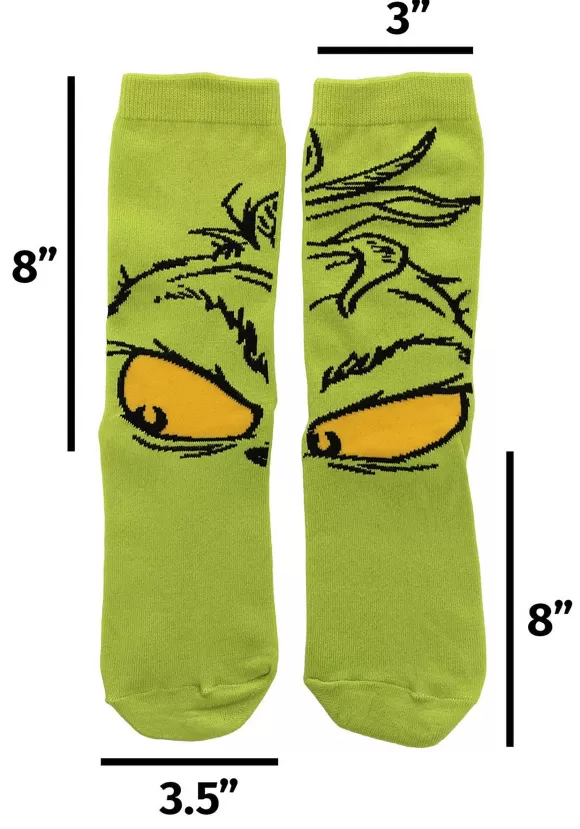 New FUN Costumes The Grinch Crew Socks